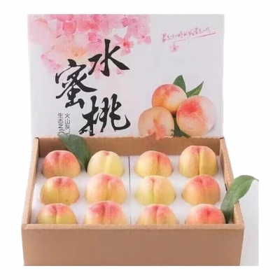 前岔水蜜桃【现货】正宗无锡白凤水蜜桃 阳火镇山时令水果桃子批发 8个礼盒装(单果4-5两左右)